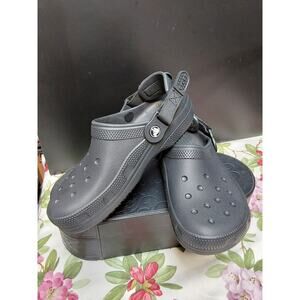 Croc's Black Size M5 Mens  W7 Womens Adjustable back strap